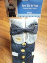 1st BIRTHDAY BOY DELUXE VEST W/ BOW TIE ~ First Party Bow Tie And Vest B... - $9.89