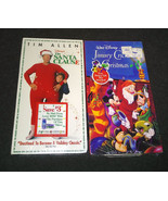 Lot of 2 Disney VHS The Santa Clause &amp; Jiminy Cricket&#39;s Christmas NEW SE... - £25.72 GBP