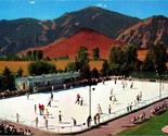 Olympic Size Ice Skating Rink Sun Valley ID UNP Union Pacific Chrome Pos... - $2.92