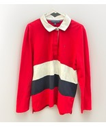 NOS Tommy Hilfiger Rugby Polo Shirt Men XL Colorblock Vintage Y2K Long S... - $44.51 CAD