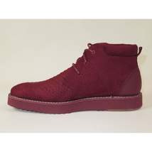 Mens Tayno Modern Chukka Boot Micro Suede Soft Comfortable Cushion Troupe Wine image 5