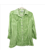 Parsley and Sage Green Embroidered Blouse Medium - £20.23 GBP