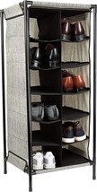 Simplify Free Standing Shoe Rack Organizer, 12 Pair, Good For Heels,, Bl... - £35.16 GBP