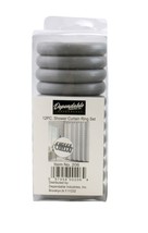 12 Piece Plastic Locking Hook Set Easy Gliding Shower Curtain Rings Gray - $7.91