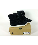 NEW UGG Starlyn Black Sheepskin High Top Ankle Sneaker Boots US 6  EU 37... - £77.90 GBP