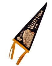 Vtg Valley Forge Pennsylvania PA Washingtons Headquarters Felt Pennant 10 1/2&quot; - £8.14 GBP