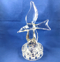 Cambridge Glass Seagull in Flight 9 inch Vintage From 1940&#39;s Crystal Clear Beach - £11.95 GBP
