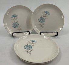 Boutonniere TAYLOR SMITH &amp; T 6 3/4&quot; Bread Butter Dessert Salad Plates Set 4 MCM - £23.73 GBP