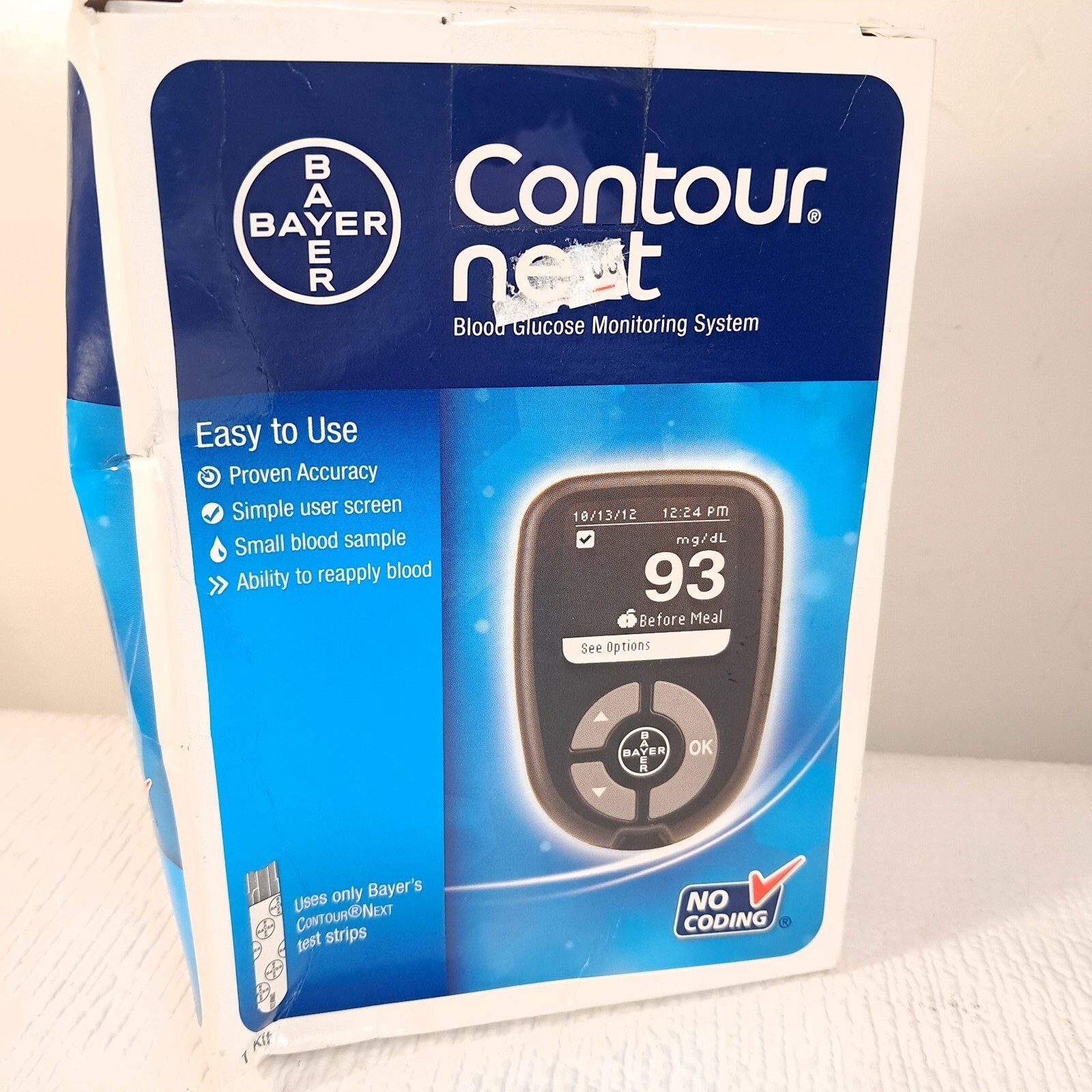NEW Contour Next Blood Glucose Monitoring System Kit Diabetes monitor Ex... - $19.00