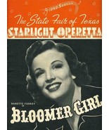 1949 State Fair of Texas Starlight Operetta Program Bloomer Girl Nanette... - £17.25 GBP