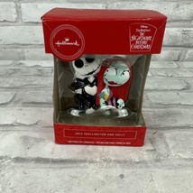 Hallmark Nightmare Before Christmas Jack Skellington and Sally Ornament New - £8.16 GBP