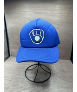 Milwaukee Brewers Blue American Needle Snapback Hat Cap Cooperstown Coll... - $33.61 CAD