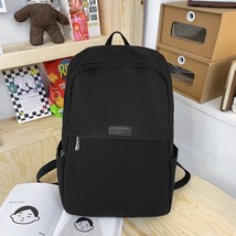 New Solid Color Women Laptop Backpack Female Multi-pocket Travel Bag Schoolbag f - £38.76 GBP