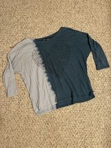 Recycled Karma Blue Tie-Dye Large Long Sleeve Shirt - $12.87