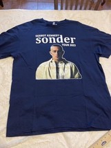 Dermot Kennedy Sonder 2023 US Tour Blue T-Shirt Cotton Short Sleeve Tee ... - £23.60 GBP