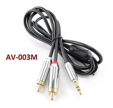 3Ft Mobile-Type Stereo 3.5Mm (1/8&quot;) Male To 2-Rca Male Flexible Audio Cable - £18.90 GBP