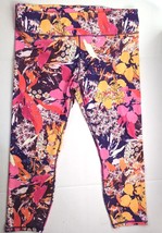 Fabletics Active Capri Pants Define High-Waisted Fiori floral pattern wo... - £15.17 GBP