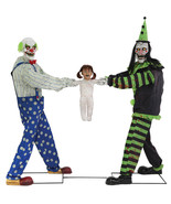 Seasonal Visions Tug of War Green Black Animated Clown Prop - €763,70 EUR