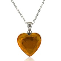 Golden Heart Stainless Steel Pendant/Necklace Funeral Cremation Urn for Ashes - £58.83 GBP