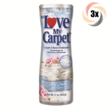 3x Shakers Love My Carpet Fresh Linen Scent Carpet &amp; Room Deodorizer | 17oz - £13.40 GBP