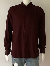 J. LINDENBERG “Dan” Burgundy Slim Fit Washable Button Down Men&#39;s Shirt (... - £23.88 GBP