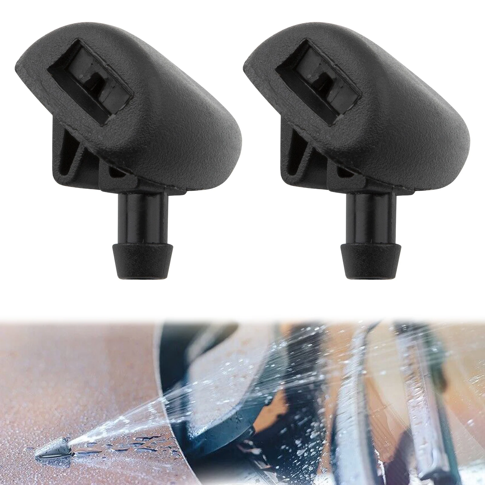 2 PCS Front Windscreen Washer Nozzle Jet Spray 6438Z1 for Peugeot 206 407 - £7.80 GBP