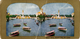 Antique Stereoview Card Stereoscope 1904 St Louis Worlds Fair Around the World - £11.30 GBP