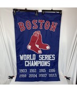 BOSTON RED SOX  EMBROIDERED 44” X 28” BANNER WORLD SERIES CHAMPIONS 1903... - $532.38 MXN