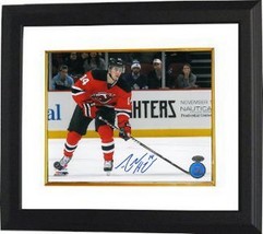 Adam Henrique signed New Jersey Devils 8x10 Photo Custom Framed horizontal - £58.54 GBP