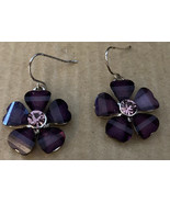 Vintage 1970s San Francisco Brushed Silver Amethyst Purple Swarovski Cry... - $1,134.38 MXN