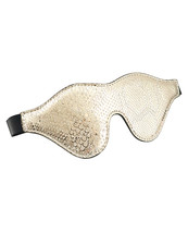 Spartacus Blindfold W/leather - White Snakeskin Micro Fiber - $28.99+