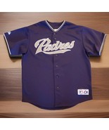 Vtg San Diego Padres Jersey Terry Burroughs #33 Mens XL Majestic MLB Sti... - $84.46