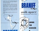 Braniff International Airways QUIK SPACE Electronic Reservations System ... - £23.79 GBP