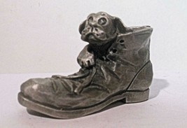 Little Gallery Hallmark Fine Pewter &quot;No One Can Fill Your Shoes&quot; Dog Vin... - £18.68 GBP