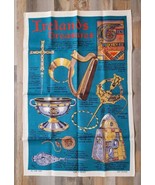 Vintage Ireland&#39;s Treasures Pure Linen 31&quot; x 20&quot; Dish / Tea / Bar Towel  - £14.19 GBP