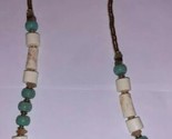 CHICO&#39;S MINA Faux Turquoise, Cream and Gold Beads Statement Necklace  - $48.00