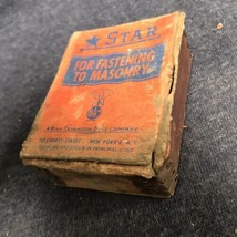 VINTAGE Advertising Box - STAR DRIVE In MASONRY HAMMER DRIVE ANCHORS TAMP - £9.49 GBP