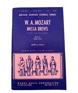 Vintage Missa Brevis W A Mozart Choral Music Songbook SATB &amp; Piano - £8.56 GBP