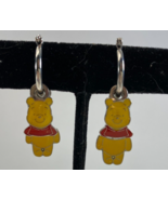 Disney Winnie the Pooh Body Parts Dangle Silvertone Earrings Vintage - $376.79 MXN
