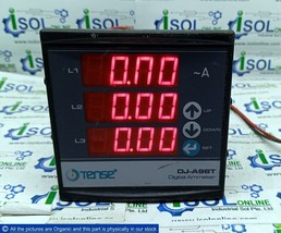 Tense DJ-A96T Digital Threephase AC Ammeter DJA96T 5/5A-5000/5A Tense El... - £475.17 GBP
