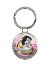 Shih Tzu Bee and Flowers : Gift Keychain Dog Funny Cute Pet - £6.40 GBP