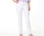 NYDJ Marilyn Straight Uplift Jeans in Cool Embrace- Optic White, PLUS 26W - $44.09
