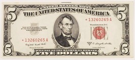 1953-B $5 United States Star Note Choice UNC FR #1534* - $123.74