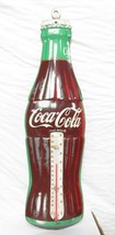 Vintage Donasco Coca-Cola Coke Metal Bottle Shaped Thermometer 1950’s Wo... - £35.97 GBP