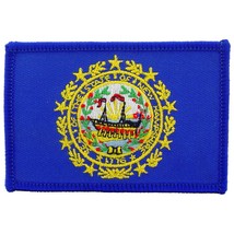 New Hampshire State Flag Patch 2 1/2&quot; x 3 1/2&quot; - £14.04 GBP