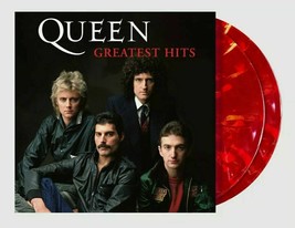 Queen Greatest Hits 2X Vinyl New! Limited Ruby Blend Red Lp! We Will Rock You - £42.76 GBP