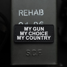 My Gun My Choice My Country PVC Morale Patch - £5.45 GBP