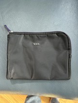 TUMI Black Zip Pouch - Compact Travel Organizer - $19.80