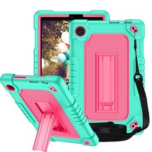 For Tcl Tab 8 Le Tablet Case,With Shoulder Strap Soft Silicone&amp;Hard Back Hybrid  - £22.05 GBP