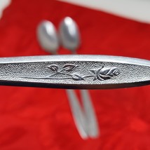 3X Vtg Oneida Maybrook Floral Tea Spoons Simeon &amp; George Rogers Malt Lon... - $9.98